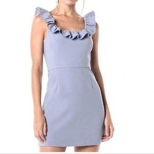French Connection - Dress - Blue Whisper Light Ruffle Dress - Size 8